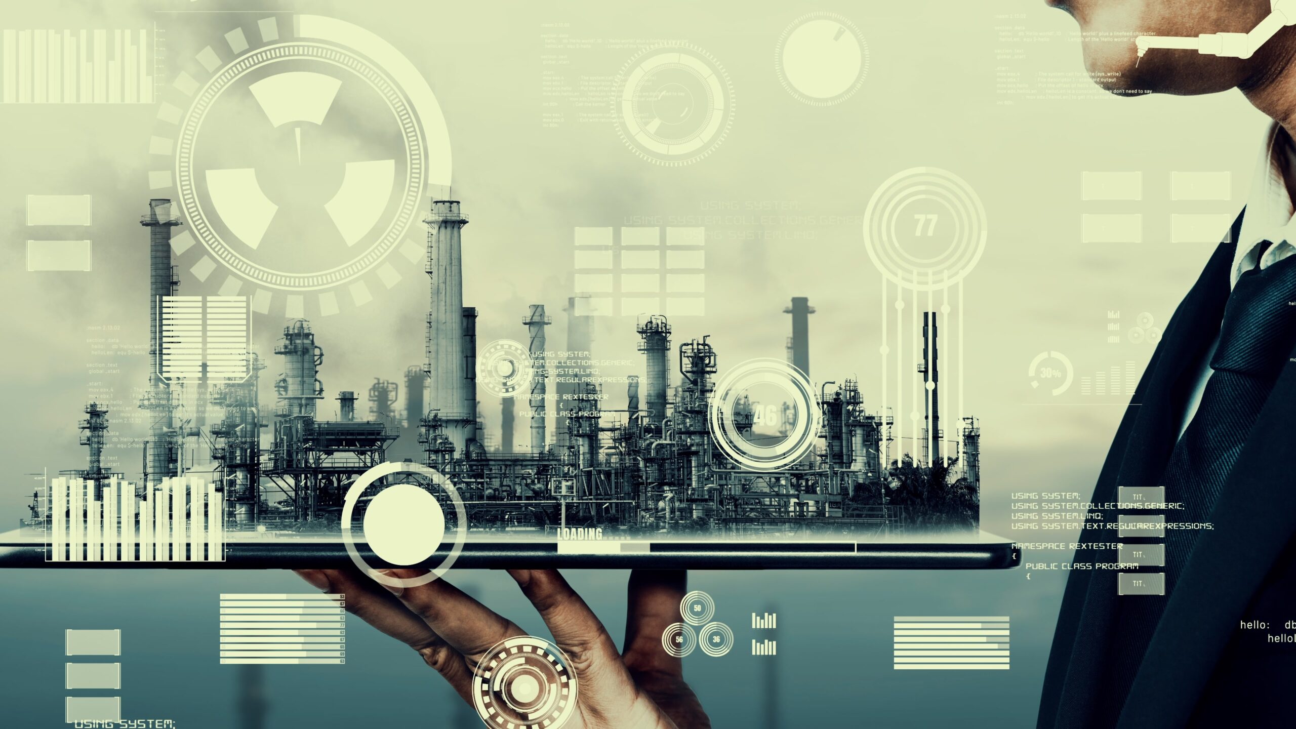 Future factory plant and inventive energy industry concept